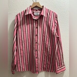 Pendleton wrinkle free pink long sleeve button down size 16